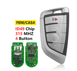 A2AUTOKEYS 4 düğme ID49 çip 315/433/868Mhz uzaktan araba anahtarı BMW X1 X3 X5 X6 X7 BMW +/FEM 2011-17 anahtarsız gitmek araba anahtarı değiştirin - Product Image 2