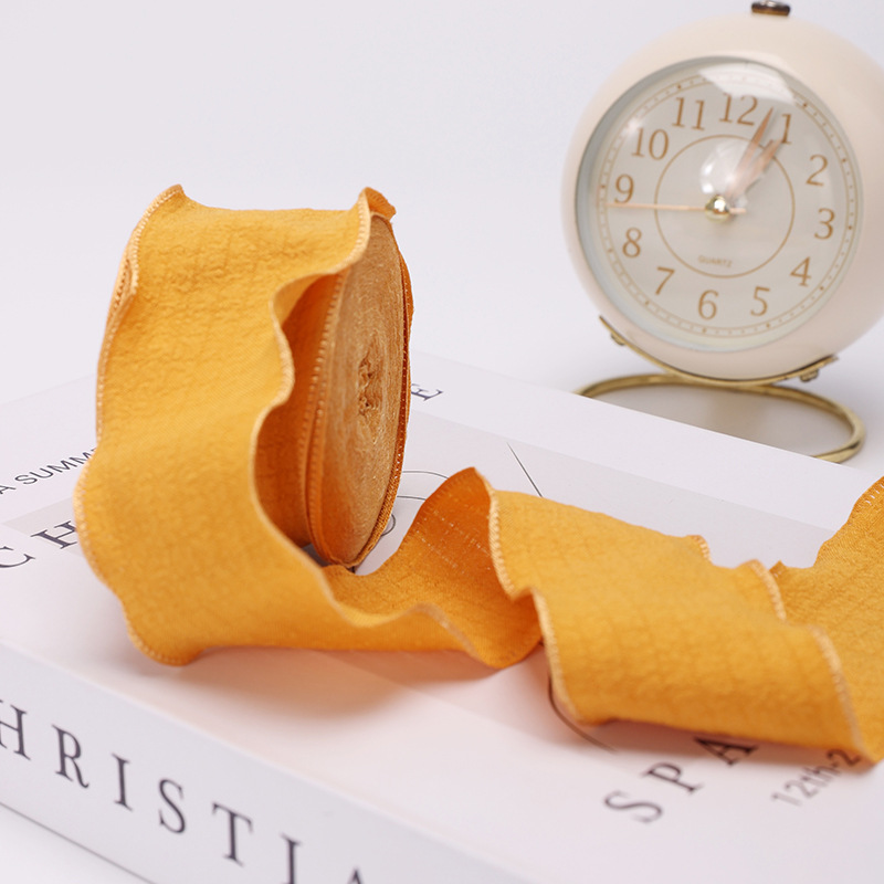 Amarillo jengibre, 4 cm * 10 yardas, sin tarjeta de papel.