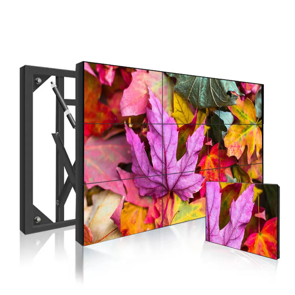 46 49 65 인치 초좁은 베젤 3x4 4x4 접합 화면 LCD 비디오 월 대형 풀 HD 빅 LCD 패널 광고 디스플레이 화면