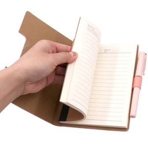 Wholesale A4 A5 A6 Journal PU Cover <strong>Notebooks</strong> Customizable for School with 5 Colors Sticky PET Flags and Ball Pen - Product Image 4