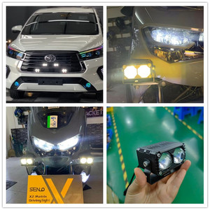 Senlo X2plus Driving Auxiliary Spotlight Projector Headlight Lens High Lumen Car extra Motorcycle <strong>Led</strong> Light <strong>2</strong> Eyers Headlamp - Product Image 6