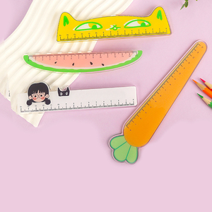 Khuyến Mại Nhựa Cai Trị Cho Các Trường Học Tùy Chỉnh 15Cm Kawaii Dễ Thương Acrylic Cai Trị Cho Trẻ Em Tùy Chỉnh PVC Cai Trị Với Logo In Đầy Đủ - Product Image 5