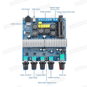 Nâng Cấp Tpa3116 Loa Siêu Trầm Khuếch Đại Âm Thanh Hội Đồng Quản Trị Khuếch Đại 2.1 USB Dac 5.0 Khuếch Đại Công Suất Âm Thanh Tpa3116 50W * 2 100W - Product Image 4