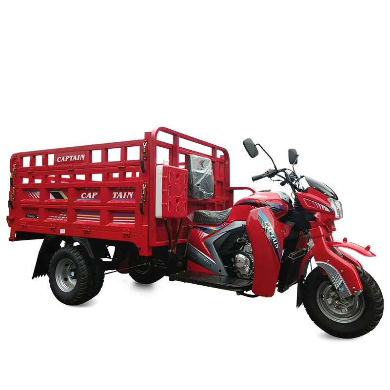 בנזין מטען עם נהג בקתת למבוגרים אדום 2000w שמש מנוע סגור חשמלי מטען loader מנוע 3 גלגלים הפוך מטען תלת אופן