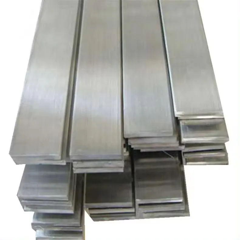 Barra plana de acero inoxidable pulido 201 304 316 Barra cuadrada de acero sólido