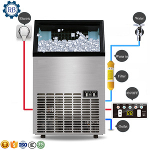 Máquina para hacer cubitos de hielo de ahorro de energía de alta velocidad, fabricante de cubos cuadrados/máquina para hacer hielo de bloques industriales a la venta, bomba personalizada - Product Image 6