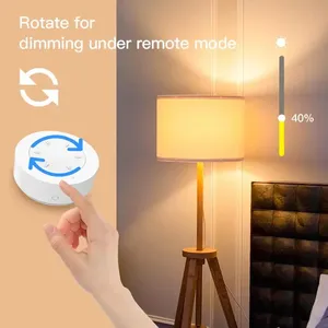 Tuya ZigBee Smart Knob Switch Wireless Smart Scene Switch Button Remote Knob Dimmer Automatización Escenario APP Control Zigbee Bulb - Product Image 4