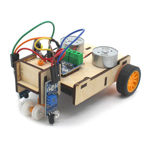 Stelo linea da te che segue il Robot automazione linea nera Follower intelligente auto giocattolo manuale assemblaggio strumento didattico sperimentale