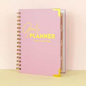 Venta al por mayor de fábrica 2025 2026 planificador en espiral diario con paquete de caja Agenda semanal diario cuaderno de hojas sueltas - Product Image 3