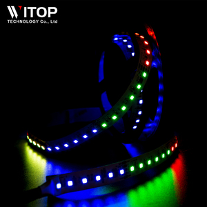 DMX512RGB 96leds 24V สีวิเศษไฟ LED Strip น้ําวิ่งโปรแกรมที่อยู่ LED Strip สําหรับวิศวกรรมบาร์ดิสโก้