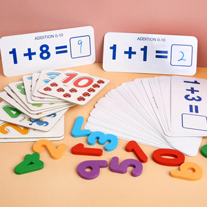 安い数字学習ゲーム数学カウント子供のおもちゃ卸売マッチング番号パズルゲーム子供のための木製のおもちゃ - Product Image 2