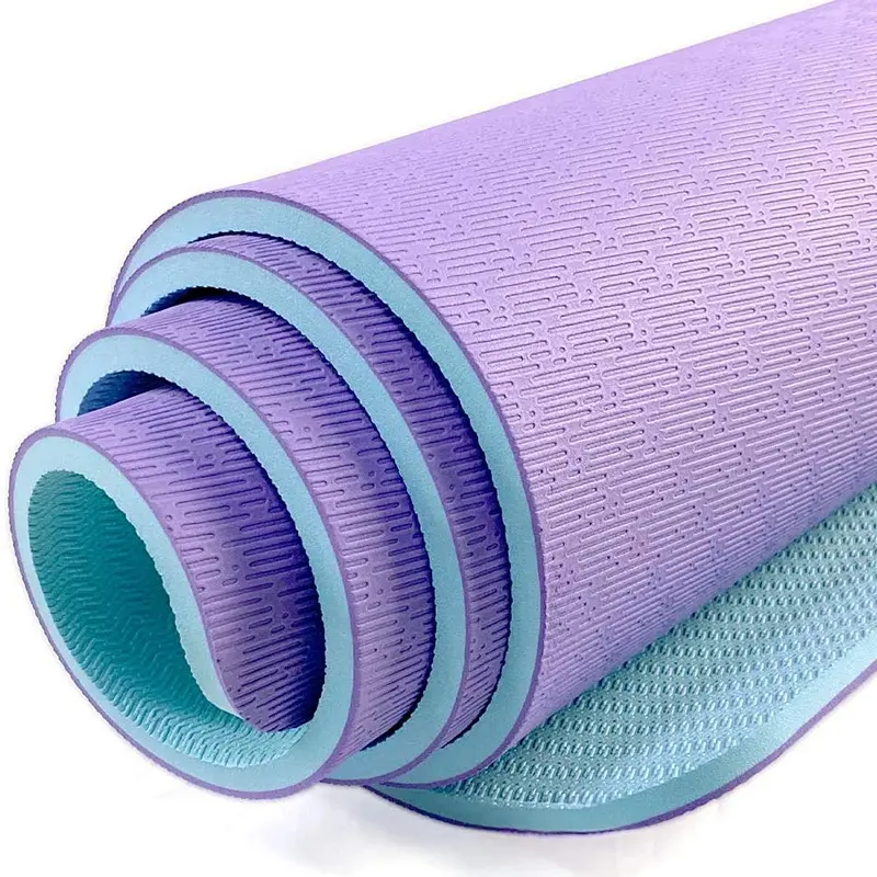 Hot selling low price adjustable portable fitness high density non-slip PVC yoga mat cheap