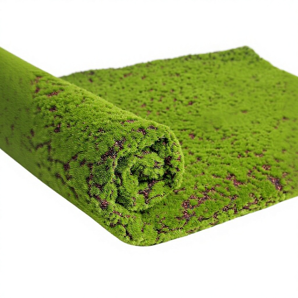 Mousse de fond à pois café 1m x 1m