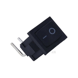 WELFNOBL 15x21 mm Auto Boat 3 Position Spst 2 Connections Rocker Switch 6A 250VAC 2Pin Bending Foot Defond on and Off Switch - Product Image 2