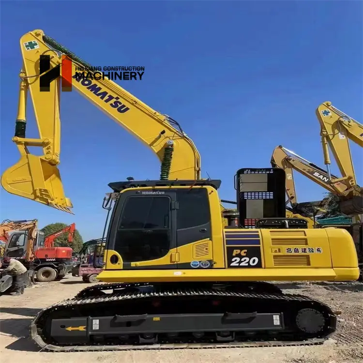 Satılık japon marka PC220 kullanılan komatsu pc220-7 200-8 paletli ekskavatör