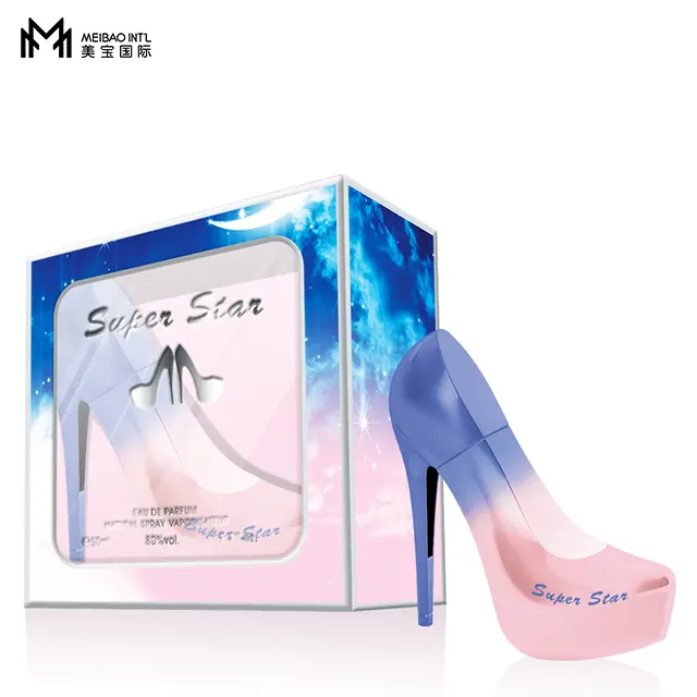 Zapatos con diseño de tacón alto para mujer, perfume con forma de zapatos, olor de larga duración, perfume internacional de origen, 50ml