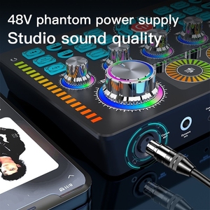 Hot Popular Q7 Live Sound Card Professional DSP Multi Function Live Streaming <strong>Recording</strong> Audio Mixer Audio Sound Card Mixer - Product Image 2