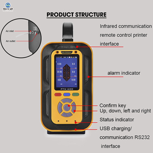 Detector de gas múltiple portátil SKZ2050D O2 CO2 CO NOX SO2 Personalización de soporte - Product Image 3