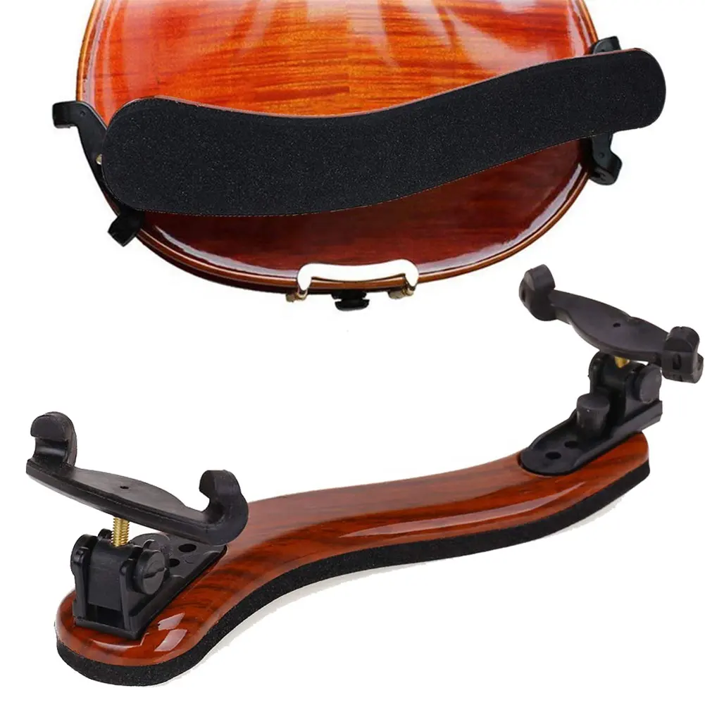 Soporte de hombro para violín profesional 4/4 3/4 tamaño ajustable madera de arce violín reposabrazos piezas de violín Accesorios