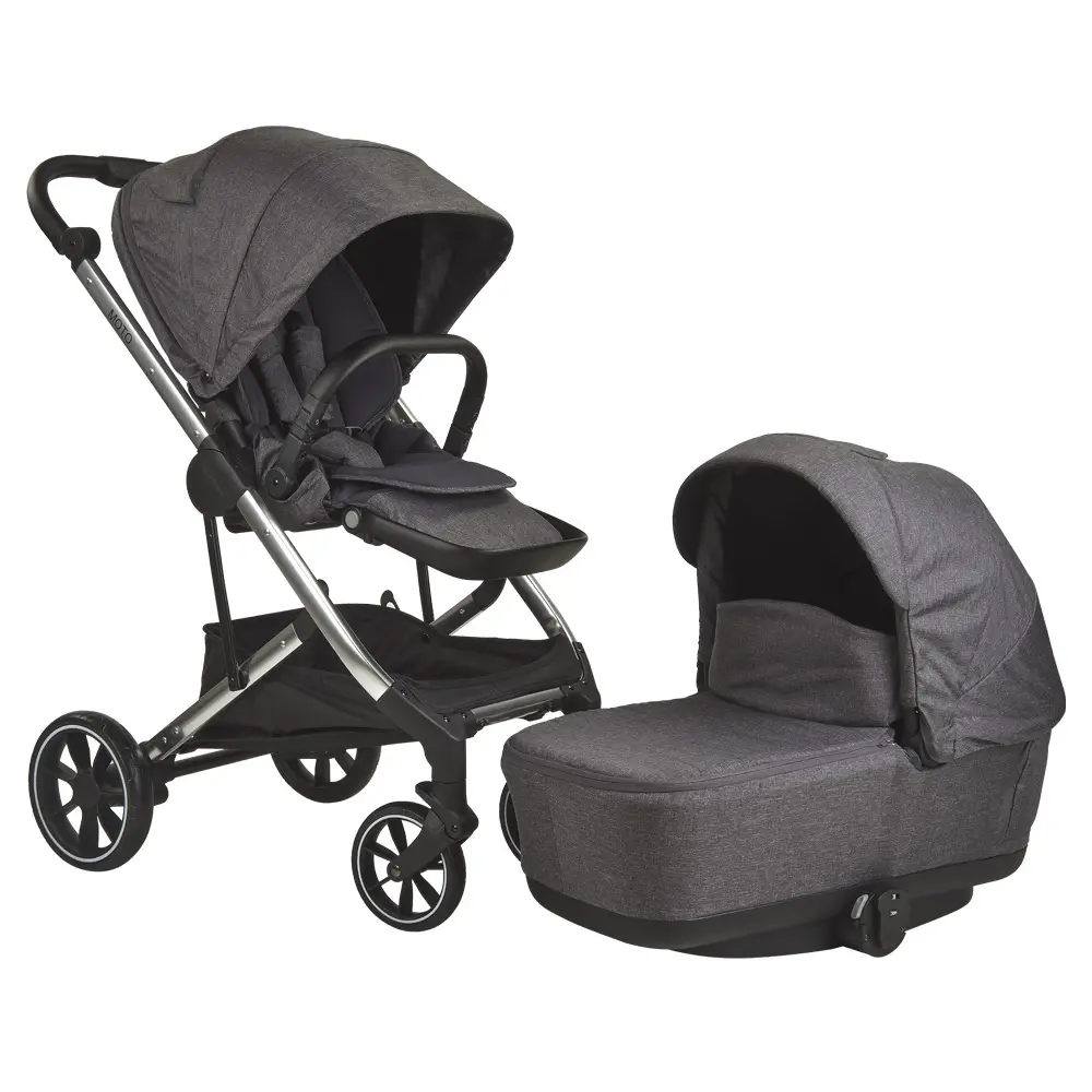 EN1888 polyester fabric luxury reversible seat 3 in 1 baby stroller