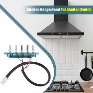 Piano Type Range Hood <strong>Switch</strong> 5 Pushbutton <strong>Keyboard</strong> for Household Appliances Made of Plastic Electric Source ROHS Certified - Product Image 5