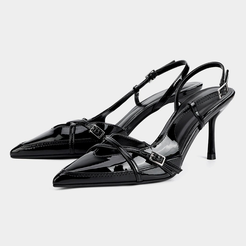 Noir (hauteur du talon 8 cm)