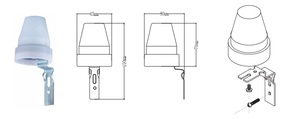 Dusk to dawn photocell Outdoor Street <strong>Light</strong> Control Switch Adjustable <strong>ldr</strong> <strong>sensor</strong> - Product Image 3