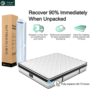 <strong>13</strong> Inch Vacuum Roll up Packing Wholesale Bed Mattress Queen King <strong>Size</strong> Memory <strong>Foam</strong> Pocket Spring Double Bed Mattress in a Box - Product Image 6