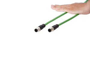 M12 Dコードカスタムダブルエンド4ピンRJ45 Profinet EtherCATイーサネット/IPインダストリアルイーサネットM12 Dコード4ピンto Rj45
