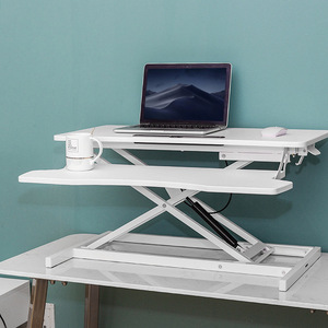 Height Adjustable Sit Stand Desk <strong>Computer</strong> Monitor Laptop <strong>Use</strong> Standing Desk Table With <strong>Keyboard</strong> Tray - Product Image 2