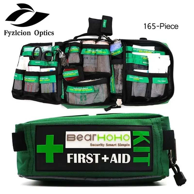 165-pedaço de Resgate Médico De Emergência Carro Da Bagagem Escola Saco Ao Ar Livre Caminhadas Survival Kits Calhar Saco Kit de Primeiros Socorros
