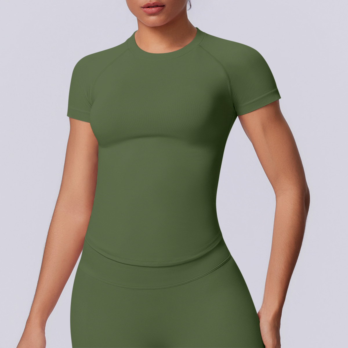 6705 Short Sleeve - Olive Green