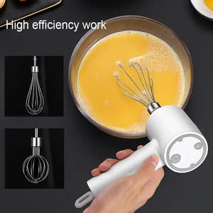 USB Electric Hand Mixer with 3 Speed Handheld Garlic Meat Food Chopper Egg Beater Glass Cup Featuring Beater Ejector Button - Product Image 5