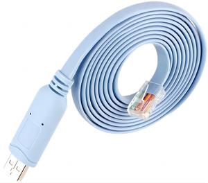 Màu Xanh 6 ft Rj45-<span class=keywords><strong>usb</strong></span> New Arrival giá thấp <span class=keywords><strong>USB</strong></span> để RJ45 <span class=keywords><strong>ch341</strong></span> giao diện điều khiển cáp cho Cisco giao diện điều khiển Rollover Cáp - Product Image 5