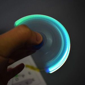Led dạ quang rực rỡ Fidget Spinner bút bi 1.0mm kim loại văn bản Chiều rộng xoay giảm áp lực bút - Product Image 3