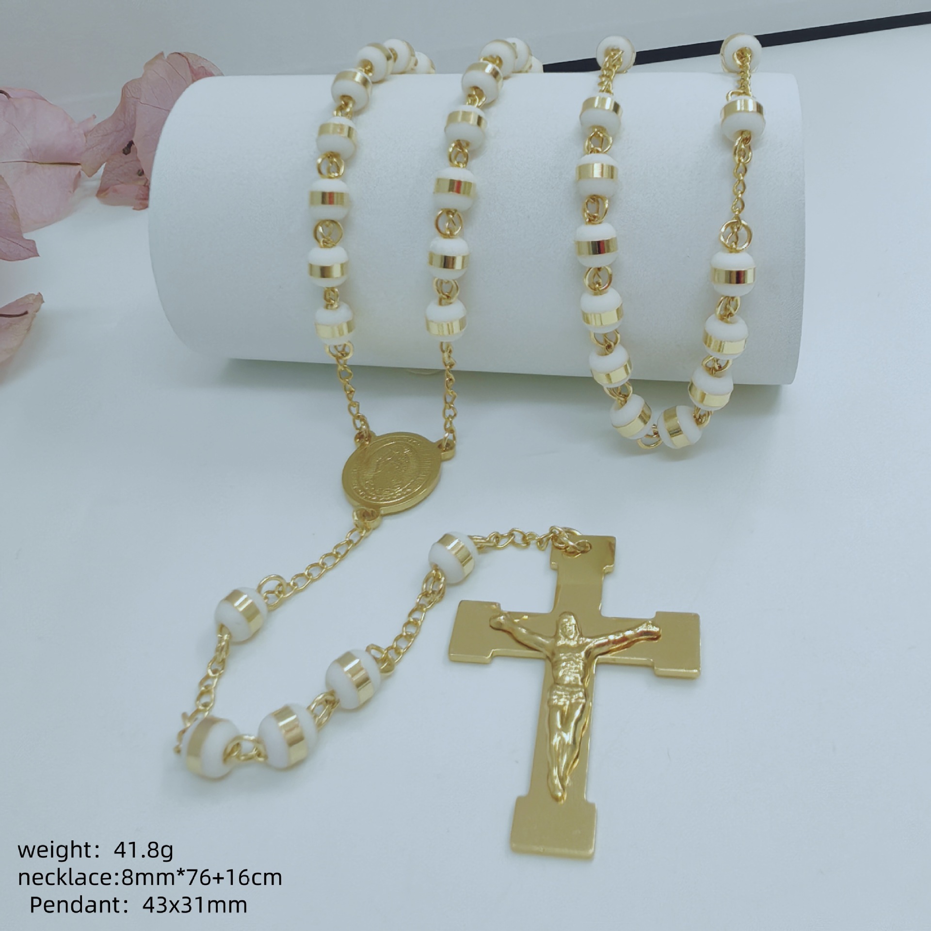 Gold-8mm-white