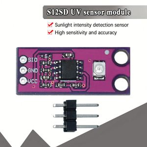 GUVA-S12SD UV Detection <strong>Sensor</strong> Module S12SD Light <strong>Sensor</strong> Diy Kit Electronic PCB Board Module 240nm-370nm