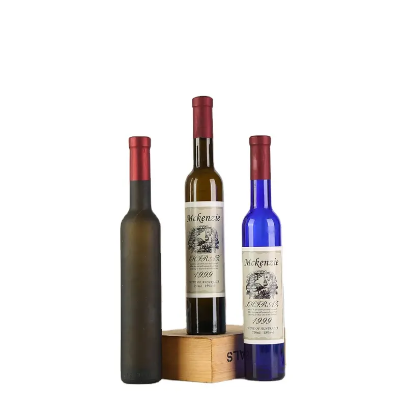 Garrafa de vinho redonda, garrafa de vinho colorida âmbar para bebidas de 750ml