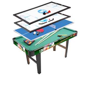 Precio al por mayor Combo 4-en-1 Multi Función Mesa de billar Tenis Hockey Mesa Snooker Mesas de juego de billar - Product Image 3