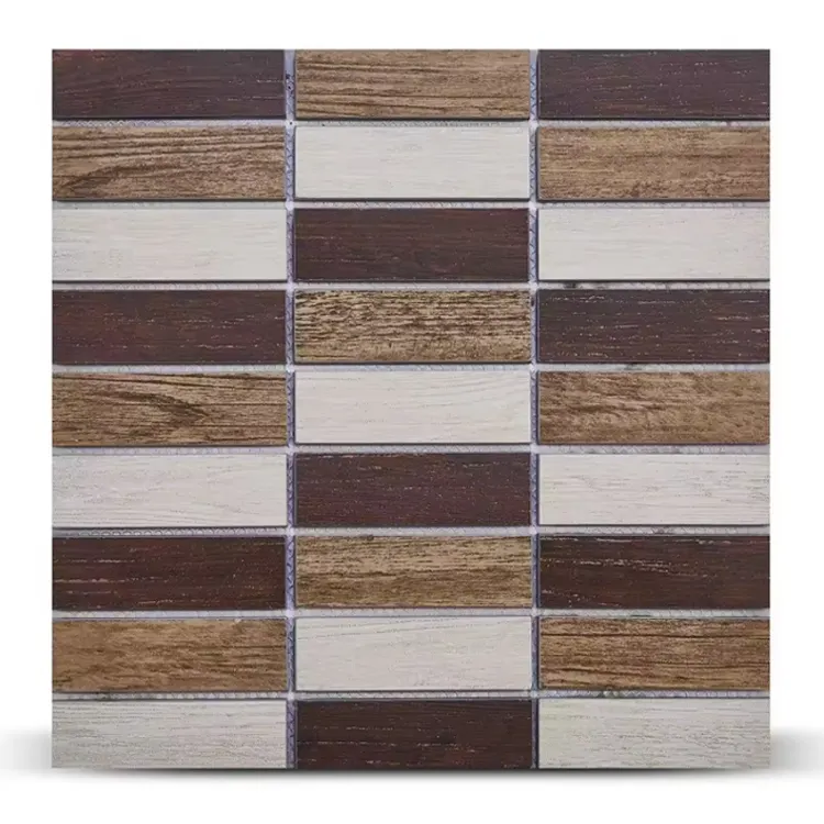 Newest Hot Sale Glazed Ceramic Wood Porcelain Tiles Floor For Stairs Glaze Ceram Wood Tile