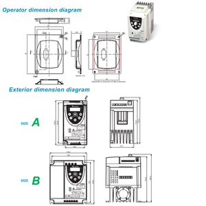 Mini inversor de frecuencia S800 VSD, entrada monofásica, salida trifásica, Savch, 2021 - Product Image 6