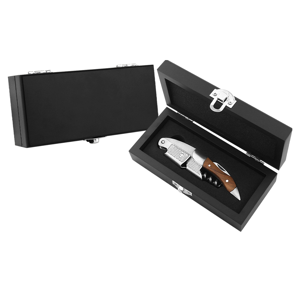 With Black MDF Wood Packaging