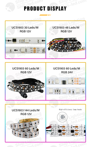 Shiji Programmier bares RGB-Pixel-LED-Band 12V 24V SPI UCS1903 ws2811 30Leds 48Leds 60Leds 144Leds 5050 Pixel LED-Streifen - Product Image 4