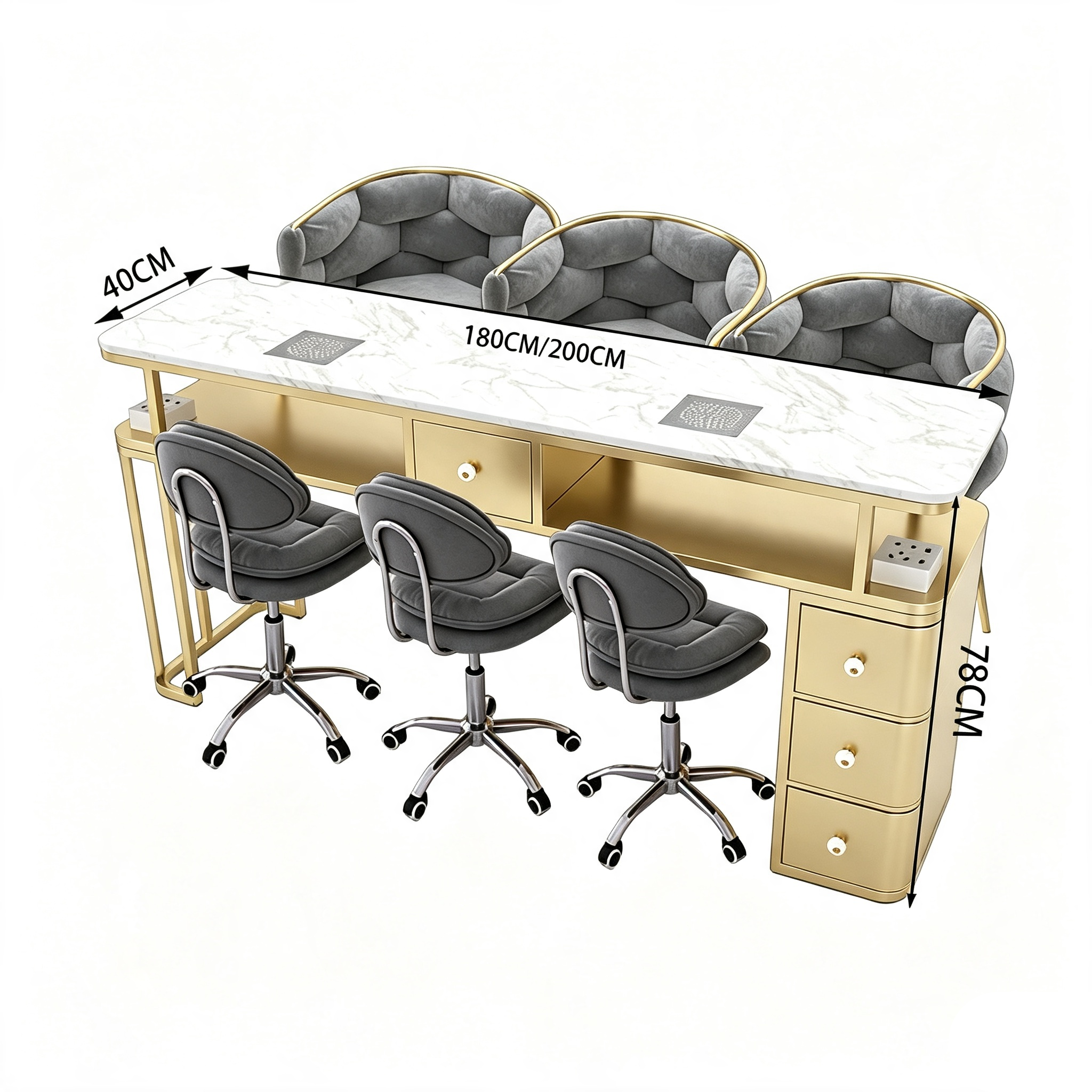 03 Table de salon de manucure