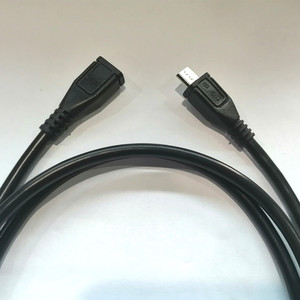 短长度0.3米微型USB公对母5针延长充电电缆 - Product Image 2