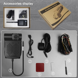 HN-89013-Channel Dash Cam 4K DVR per auto con Wi-Fi, vista Mobile, 3 obiettivi all'interno della fotocamera del veicolo, Mini videocamera - Product Image 6