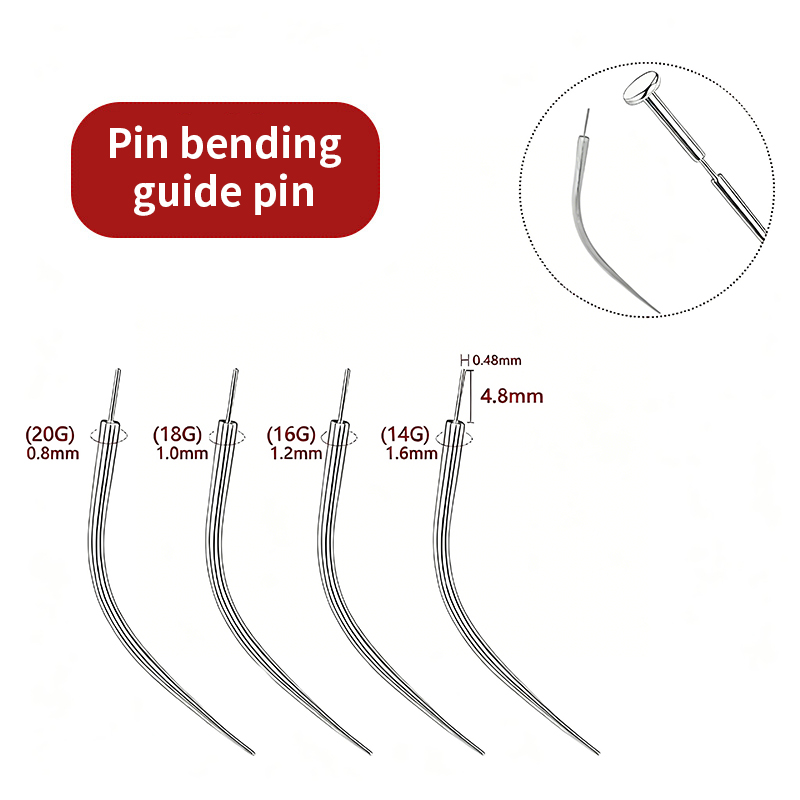 silver color-Pin bending guide pin