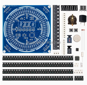 Çok fonksiyonlu dijital saat kiti kültür serin saat zaman sıcaklık otomatik karartma elektronik DIY lehimleme üretim - Product Image 3