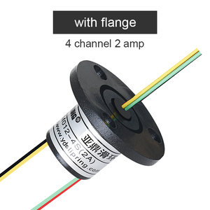 Vòng Trượt Điện Mini Cho Cuộn Ống Cuộn Trực Quan Capsule Slipring Rotary Joint 4 Kênh 2Amp Đường Kính 12.5Mm - Product Image 2