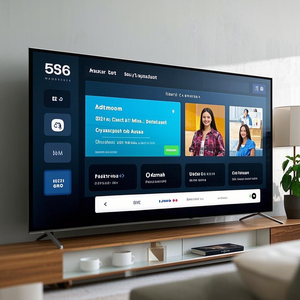 โทรทัศน์อัจฉริยะแอนดรอยด์ทีวี UHD LED 32 40 43 50 55 65นิ้วปรับแต่งได้ - Product Image 1